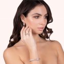 Sogni - Bracciale Quadrato - Oro Rosa - Zirconi Colorati