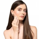 Sogni - Anello Fascia Oro Rosa - Zirconi Champagne - Argento 925