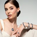 Sogni - Collana Oro Giallo - Zirconi Blu - Argento 925