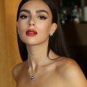 Sogni - Collana Oro Bianco - Zirconi Bianchi E Neri - Eleganza