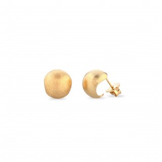 Sogni - Orecchini Satinati - Oro Giallo - Argento 925