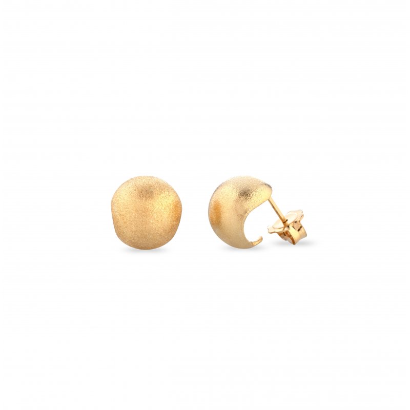 Sogni - Orecchini Satinati - Oro Giallo - Argento 925