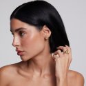 Sogni - Orecchini Satinati Toppa Piccola - Oro Giallo - Argento 925