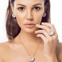 Sogni - Collana Opale Azzurro - Oro Rosa - Argento 925
