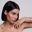 Sogni - Orecchini Toppa Piccola - Oro Giallo - Zirconi Paraiba