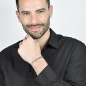 Luca Barra - Bracciale Uomo - Acciaio - Motivo Centrale