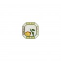 Rosenthal - Porcellana Coppa Idyllia Green - Swarovski - 11X11 Cm