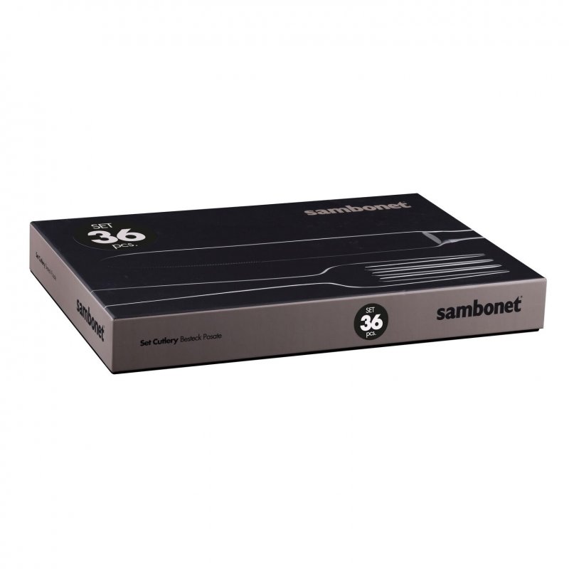 Sambonet - Servizio Tavola 36 Posate - Acciaio Inox - Design Goccia