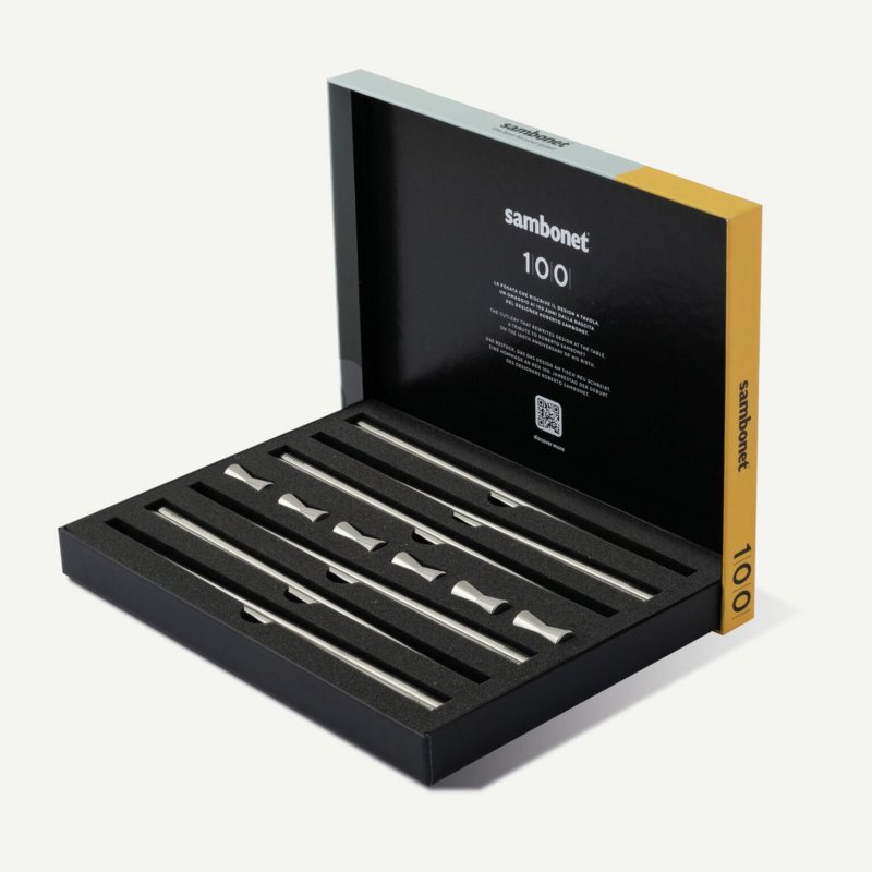 Sambonet - Set Bacchette 100 - Acciaio Inox - Lucido