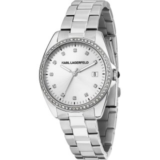 Karl Lagerfeld - Round Essentials Donna - Acciaio - Silver