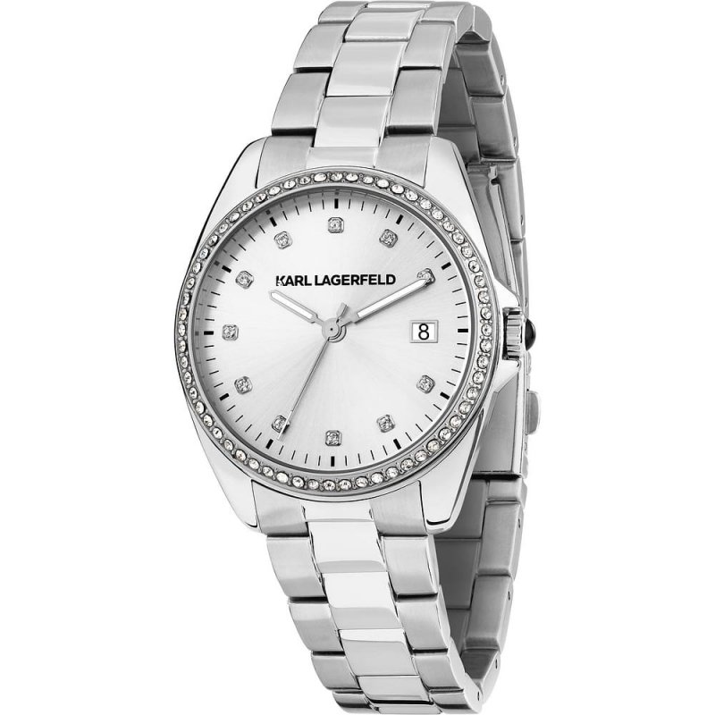 Karl Lagerfeld - Round Essentials Donna - Acciaio - Silver