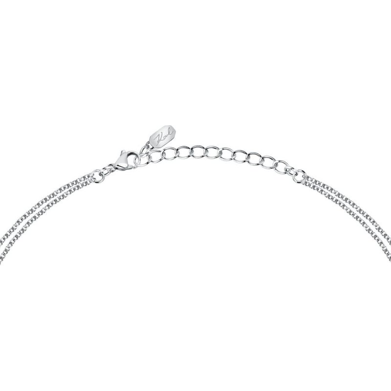 Karl Lagerfeld - Collana Crystals - Acciaio - Cristalli Bianchi