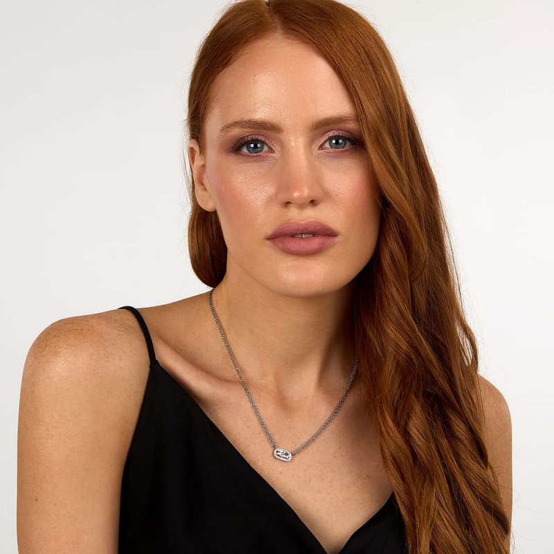 Karl Lagerfeld - Collana Crystals - Acciaio - Cristalli Bianchi