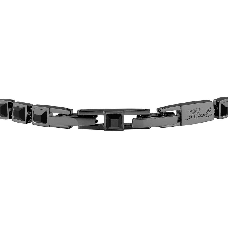 Karl Lagerfeld - Bracciale Klayc26 - Acciaio - Cristalli Neri