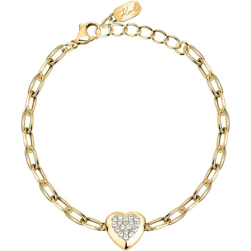 Karl Lagerfeld - Bracciale Charms Donna - Acciaio - Cristalli