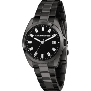 Karl Lagerfeld - Round Essentials - Donna - Acciaio Nero