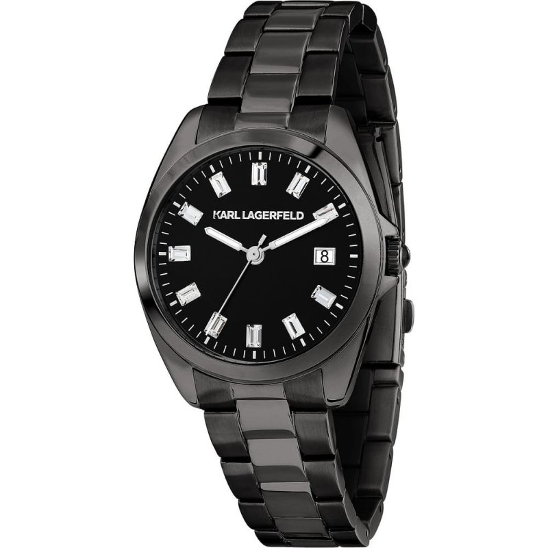 Karl Lagerfeld - Round Essentials - Donna - Acciaio Nero