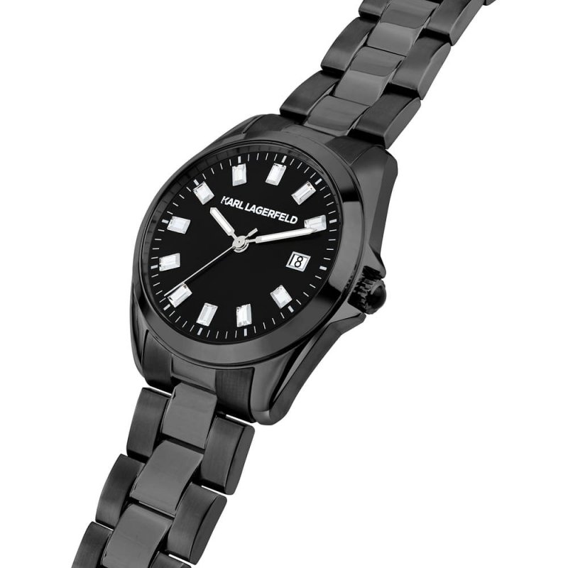 Karl Lagerfeld - Round Essentials - Donna - Acciaio Nero