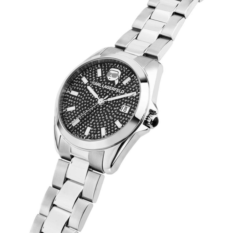 Karl Lagerfeld - Round Essentials - Donna - Acciaio
