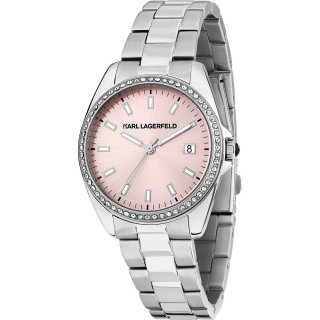 Karl Lagerfeld - Round Essentials Donna - Acciaio - Silver