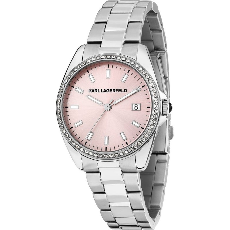Karl Lagerfeld - Round Essentials Donna - Acciaio - Silver