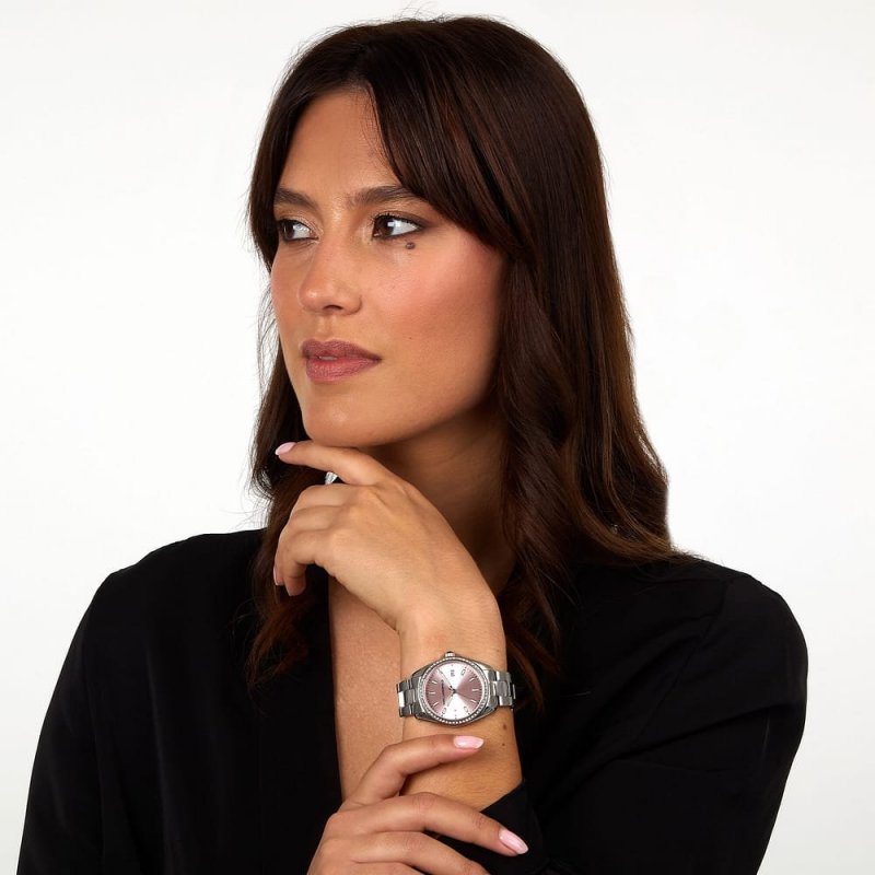 Karl Lagerfeld - Round Essentials Donna - Acciaio - Silver