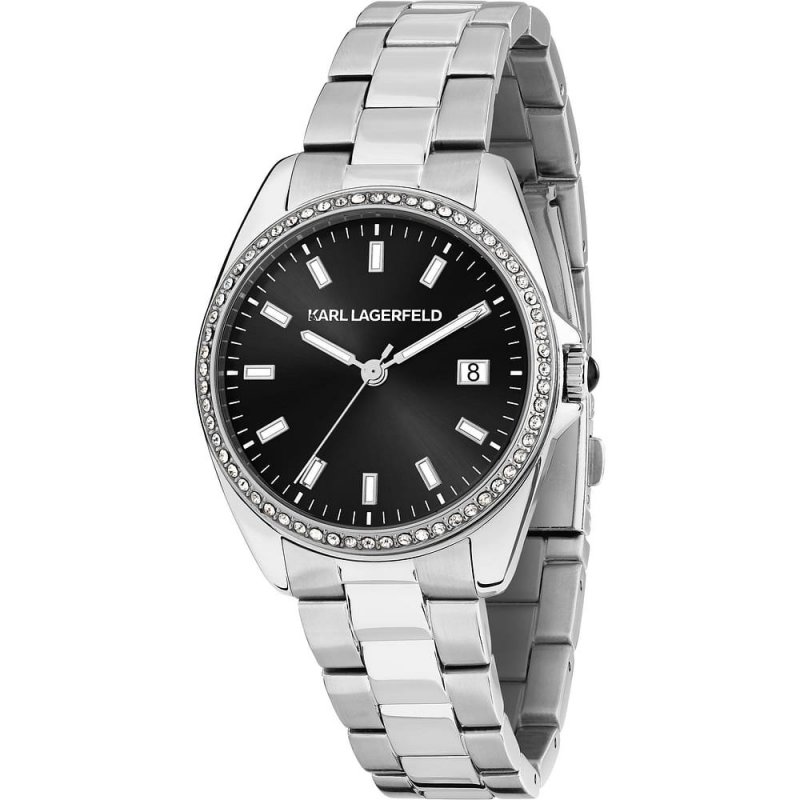 Karl Lagerfeld - Round Essentials Donna - Acciaio - Silver