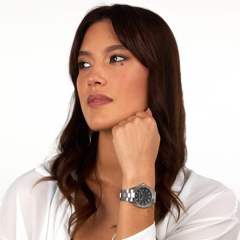 Karl Lagerfeld - Round Essentials - Donna - Acciaio
