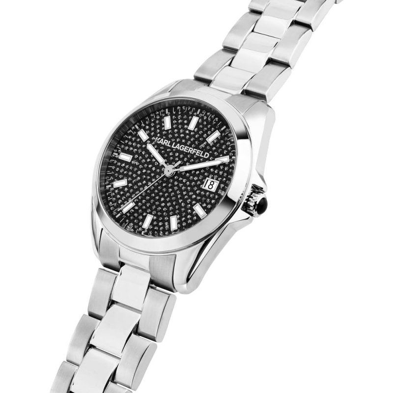 Karl Lagerfeld - Round Essentials - Donna - Acciaio
