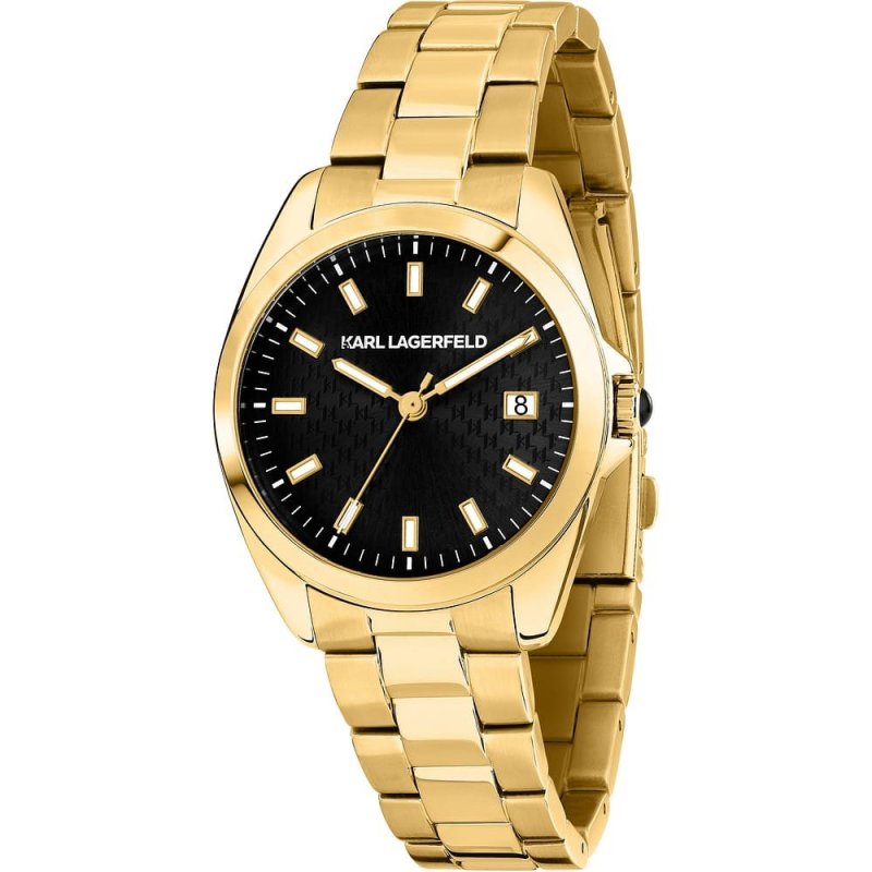 Karl Lagerfeld - Round Essentials Donna - Acciaio Oro - 35Mm