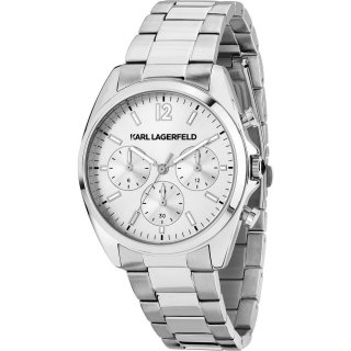 Karl Lagerfeld - Round Essentials Donna - Acciaio - Silver