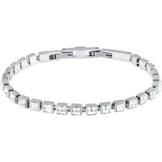 Karl Lagerfeld - Bracciale Klayc28 - Acciaio - Cristalli Bianchi