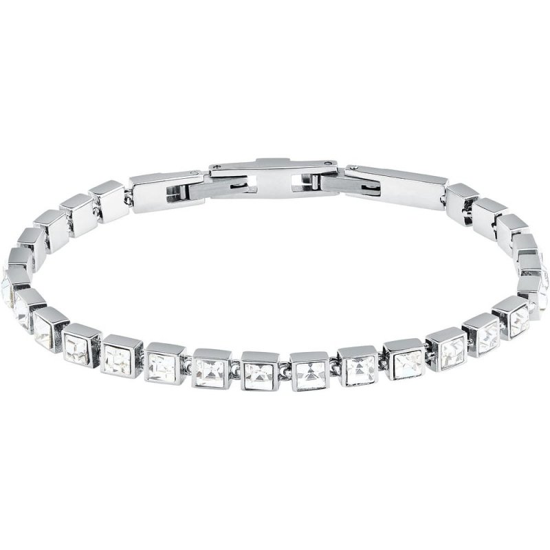 Karl Lagerfeld - Bracciale Klayc28 - Acciaio - Cristalli Bianchi