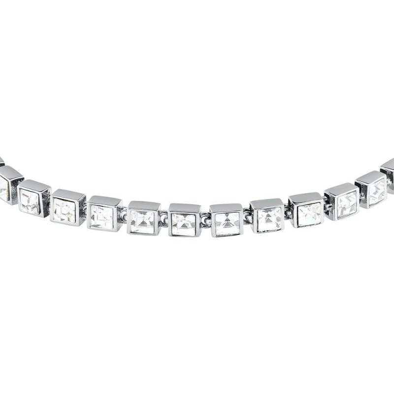 Karl Lagerfeld - Bracciale Klayc28 - Acciaio - Cristalli Bianchi