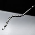 Karl Lagerfeld - Bracciale Klayc28 - Acciaio - Cristalli Bianchi