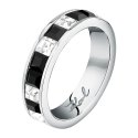 Karl Lagerfeld - Anello Riviera - Acciaio - Cristalli