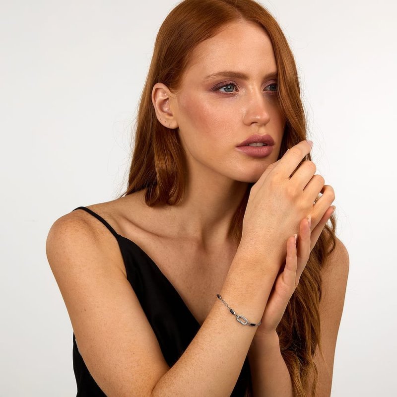 Karl Lagerfeld - Bracciale Crystals - Acciaio - Donna