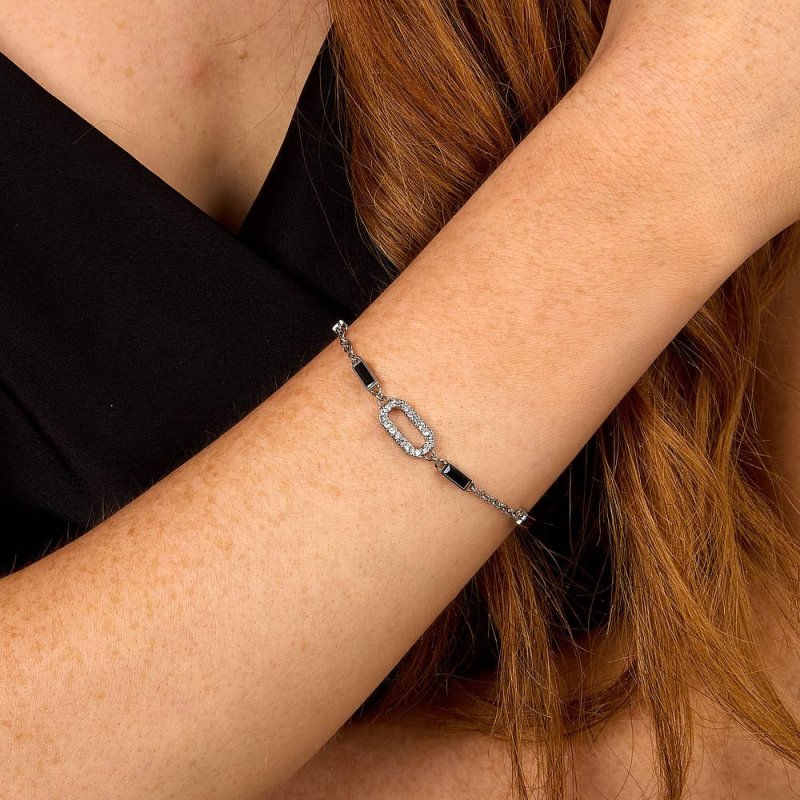Karl Lagerfeld - Bracciale Crystals - Acciaio - Donna