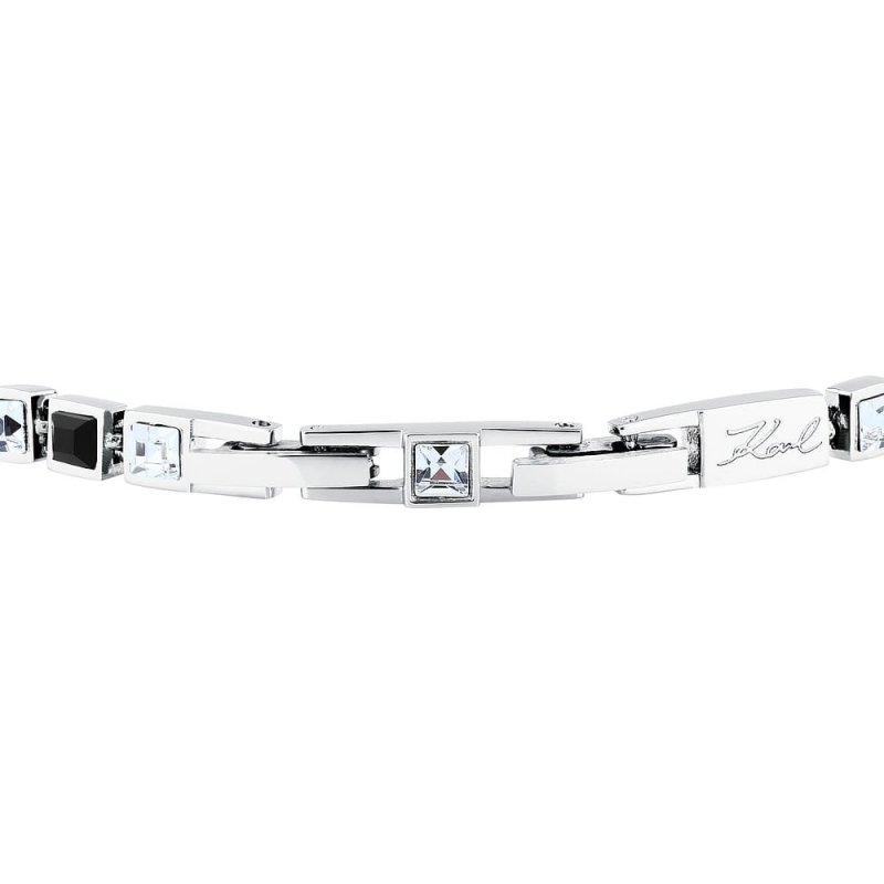 Karl Lagerfeld - Bracciale Tennis Donna - Acciaio - Cristalli