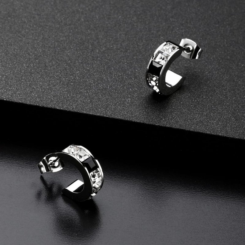 Karl Lagerfeld - Orecchini Crystals - Acciaio - Cristalli