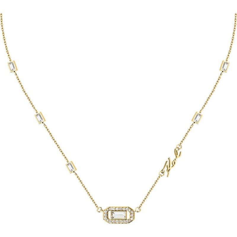 Karl Lagerfeld - Collana Crystals - Acciaio Dorato - Cristalli