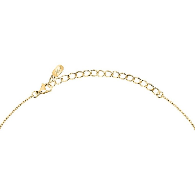 Karl Lagerfeld - Collana Crystals - Acciaio Dorato - Cristalli