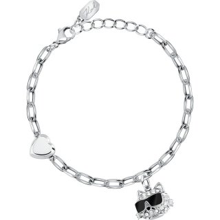 Karl Lagerfeld - Bracciale Charms Donna - Acciaio - Cristalli