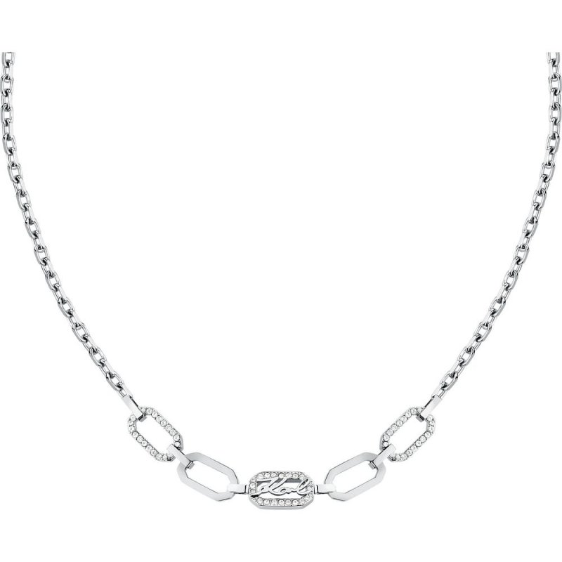 Karl Lagerfeld - Collana Crystals - Acciaio - Cristalli Bianchi