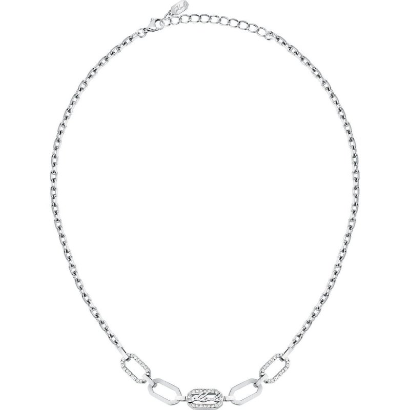 Karl Lagerfeld - Collana Crystals - Acciaio - Cristalli Bianchi