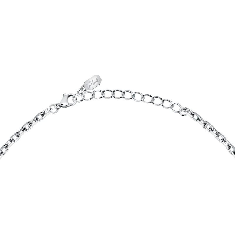Karl Lagerfeld - Collana Crystals - Acciaio - Cristalli Bianchi