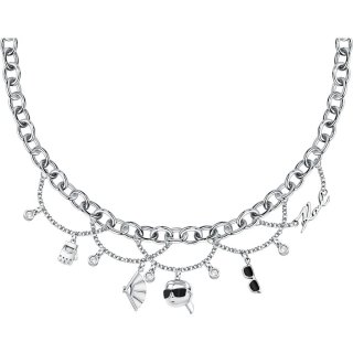Karl Lagerfeld - Collana Charms Donna - Acciaio - Cristalli