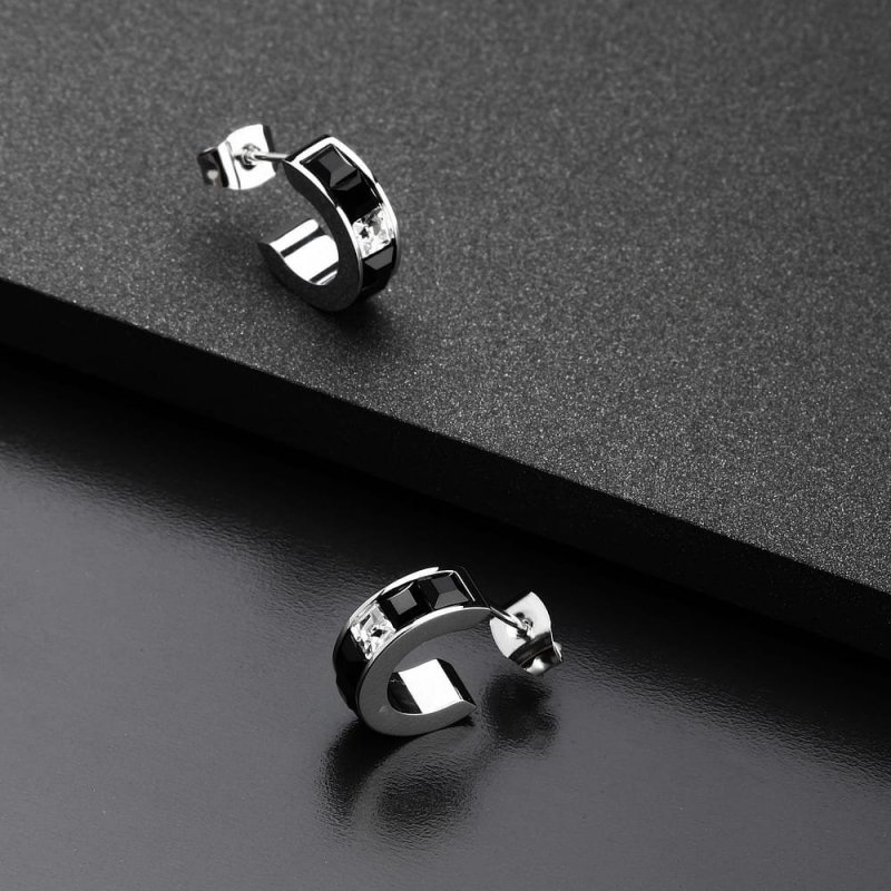 Karl Lagerfeld - Orecchini Crystals - Acciaio - Cristalli