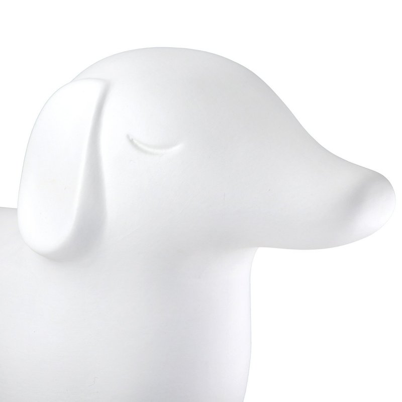 Gilde - Figura Cane Flocki - Ceramica - Nero Bianco