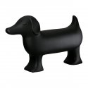 Gilde - Figura Cane Flocki - Ceramica - Nero Bianco